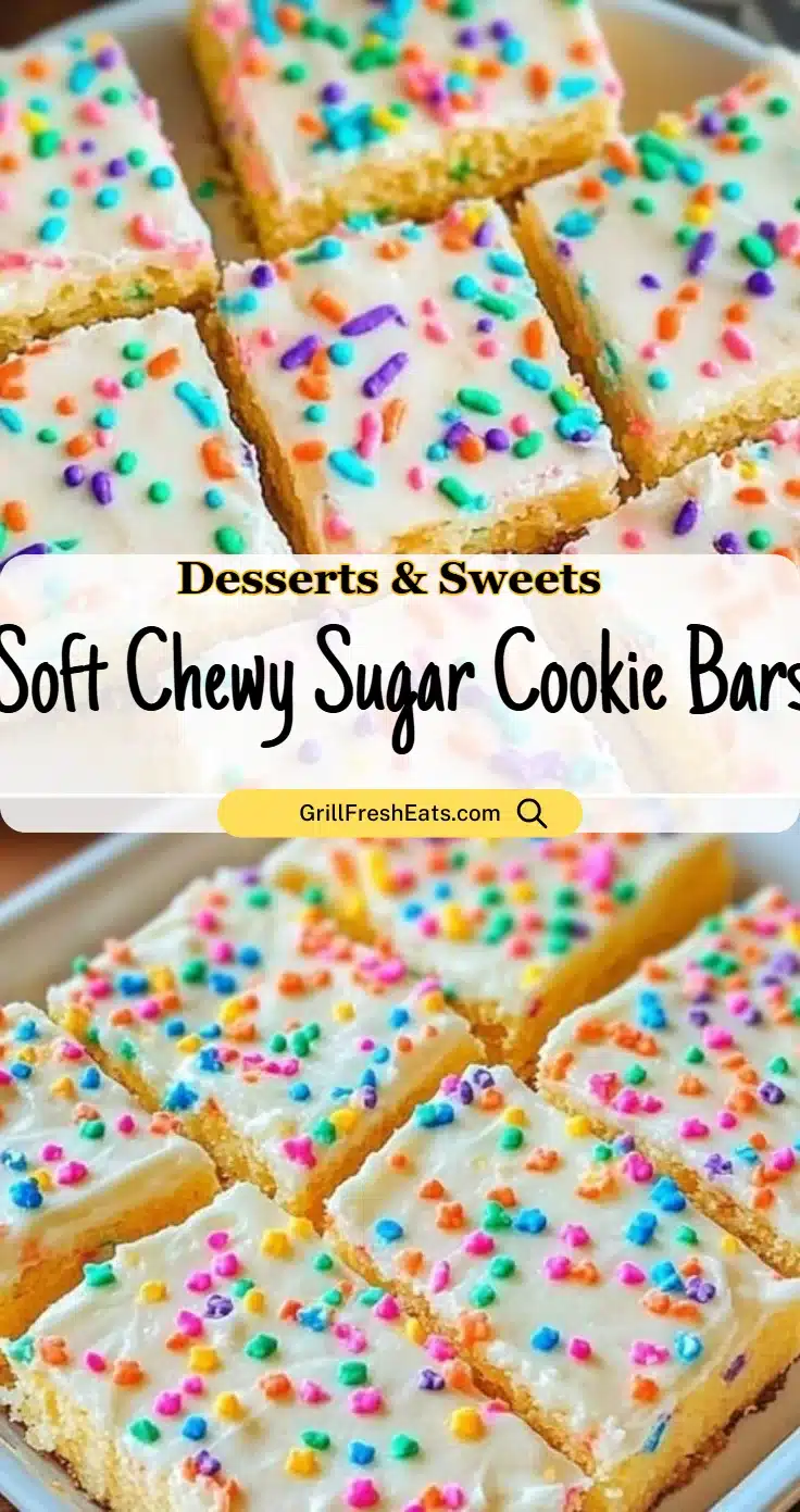 Soft Chewy Sugar Cookie Bars