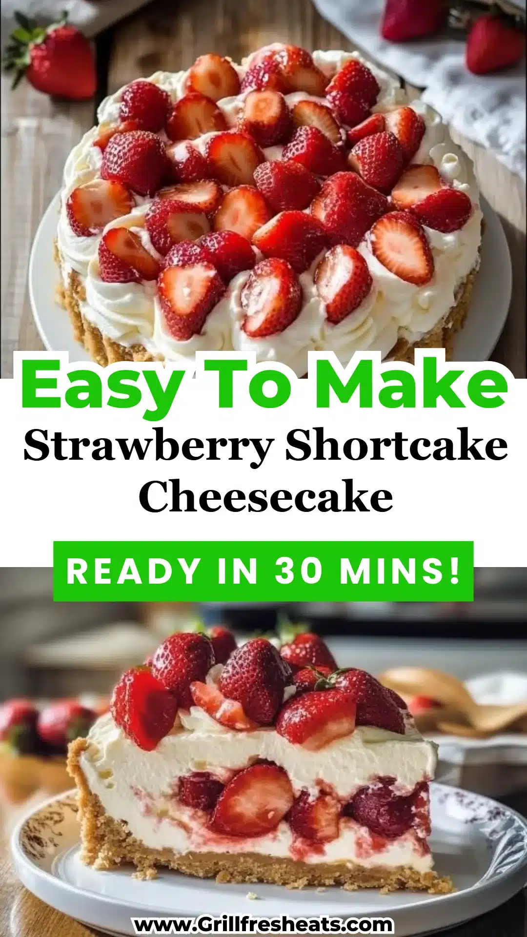 Strawberry Shortcake Cheesecake