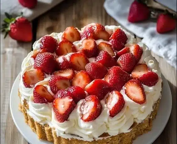 Strawberry Shortcake Cheesecake