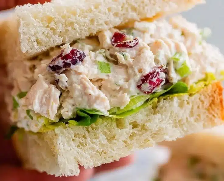 Sweet Chicken Salad Tea Sandwiches 2 Sweet Chicken Salad Tea Sandwiches