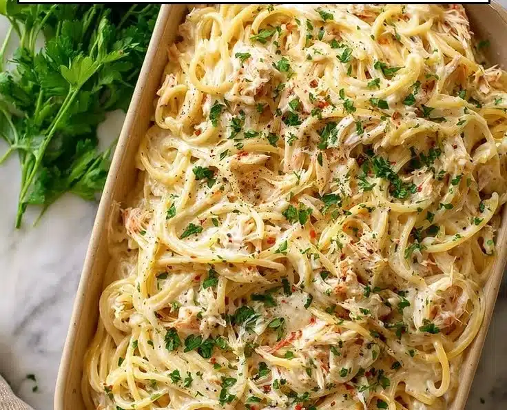 Tasty Crab Pasta Alfredo - thegirlskitchen 2 Tasty Crab Pasta Alfredo - thegirlskitchen