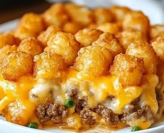 Tater Tot Casserole with Ground Beef 1 Tater Tot Casserole with Ground Beef
