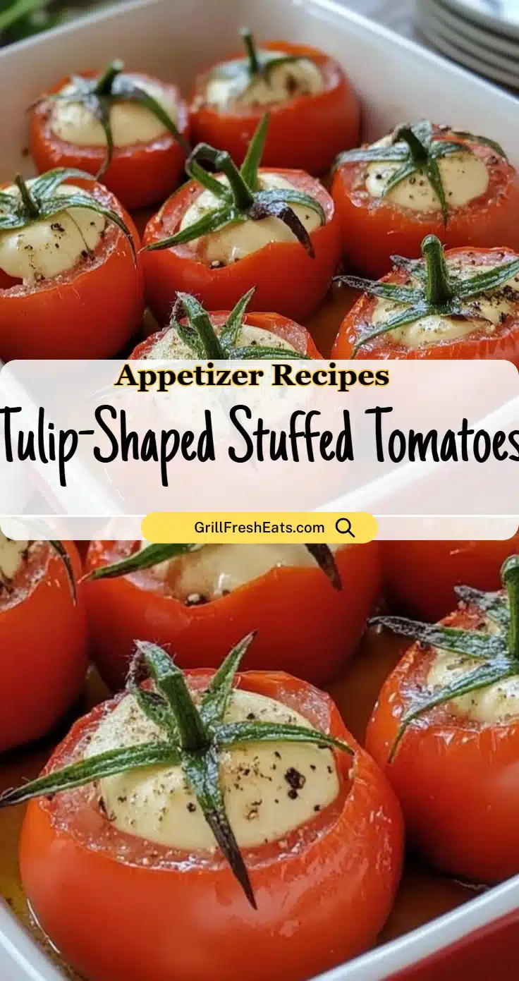 Tulip-Shaped Stuffed Tomatoes