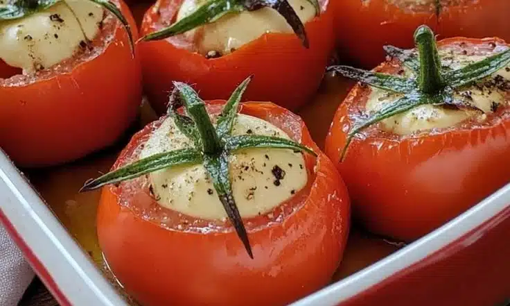 Tulip-Shaped Stuffed Tomatoes