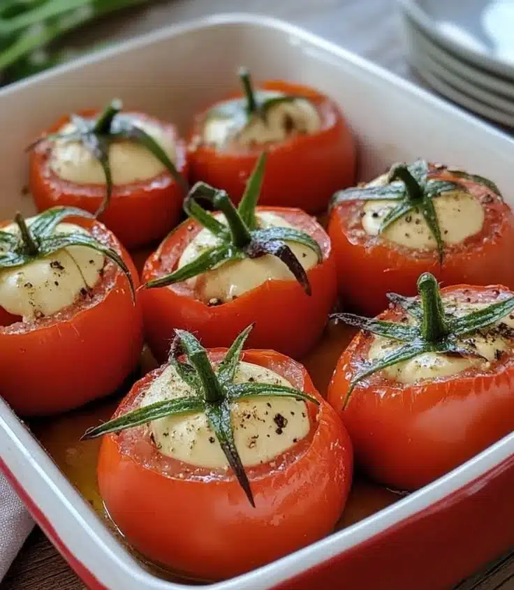 Tulip-Shaped Stuffed Tomatoes