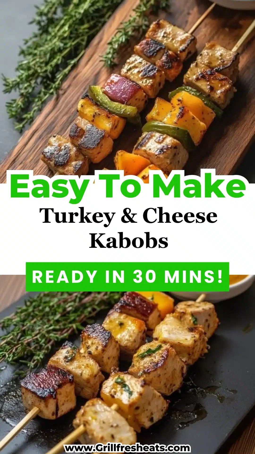 Turkey & Cheese Kabobs