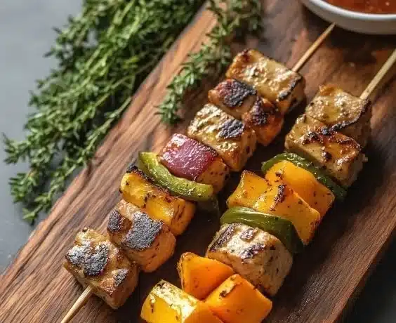 Turkey & Cheese Kabobs