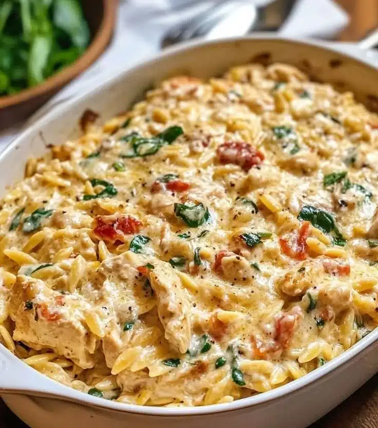 Tuscan Chicken and Orzo