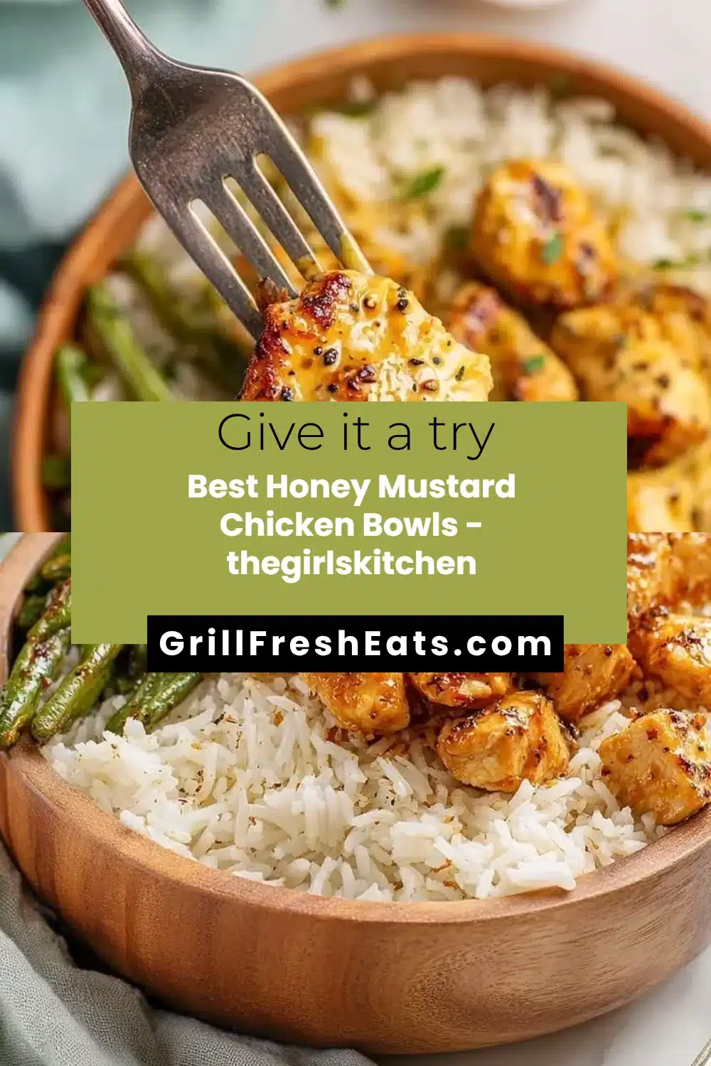 Best Honey Mustard Chicken Bowls - thegirlskitchen