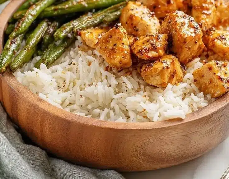 Best Honey Mustard Chicken Bowls - thegirlskitchen