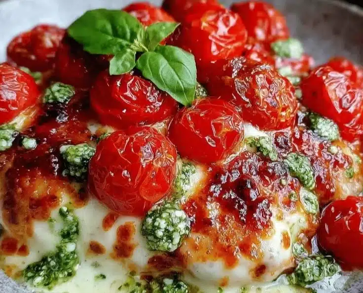 Caprese Chicken Casserole 2 Caprese Chicken Casserole