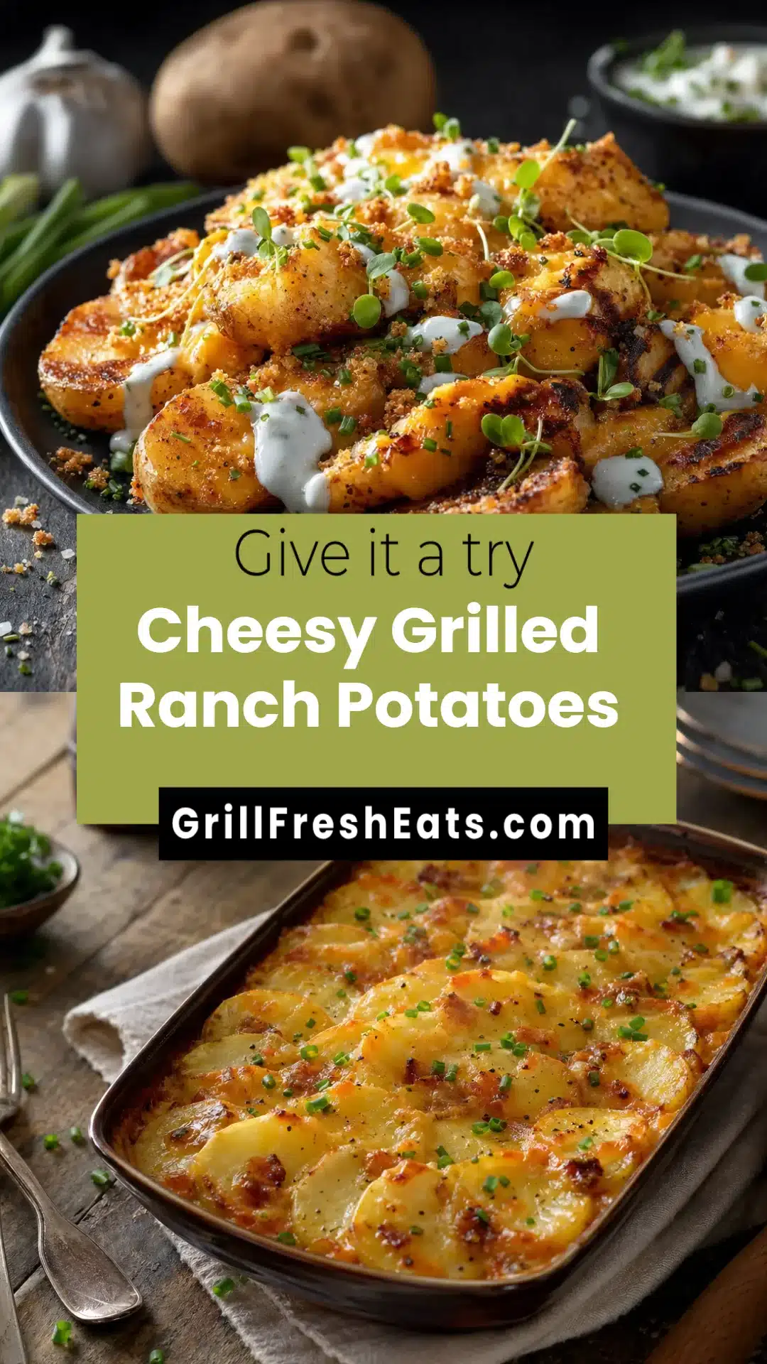 Cheesy Grilled Ranch Potatoes