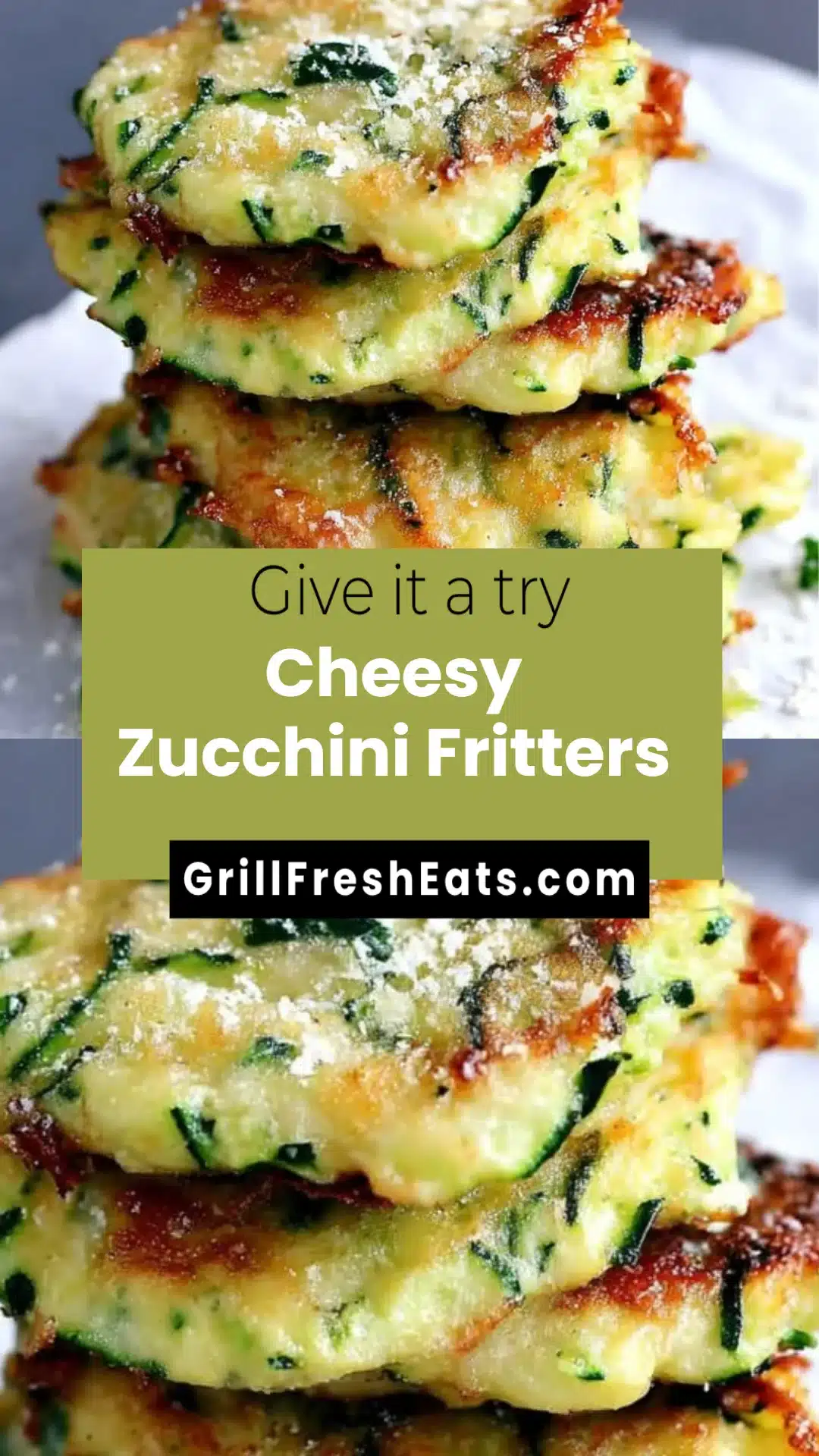 Cheesy Zucchini Fritters