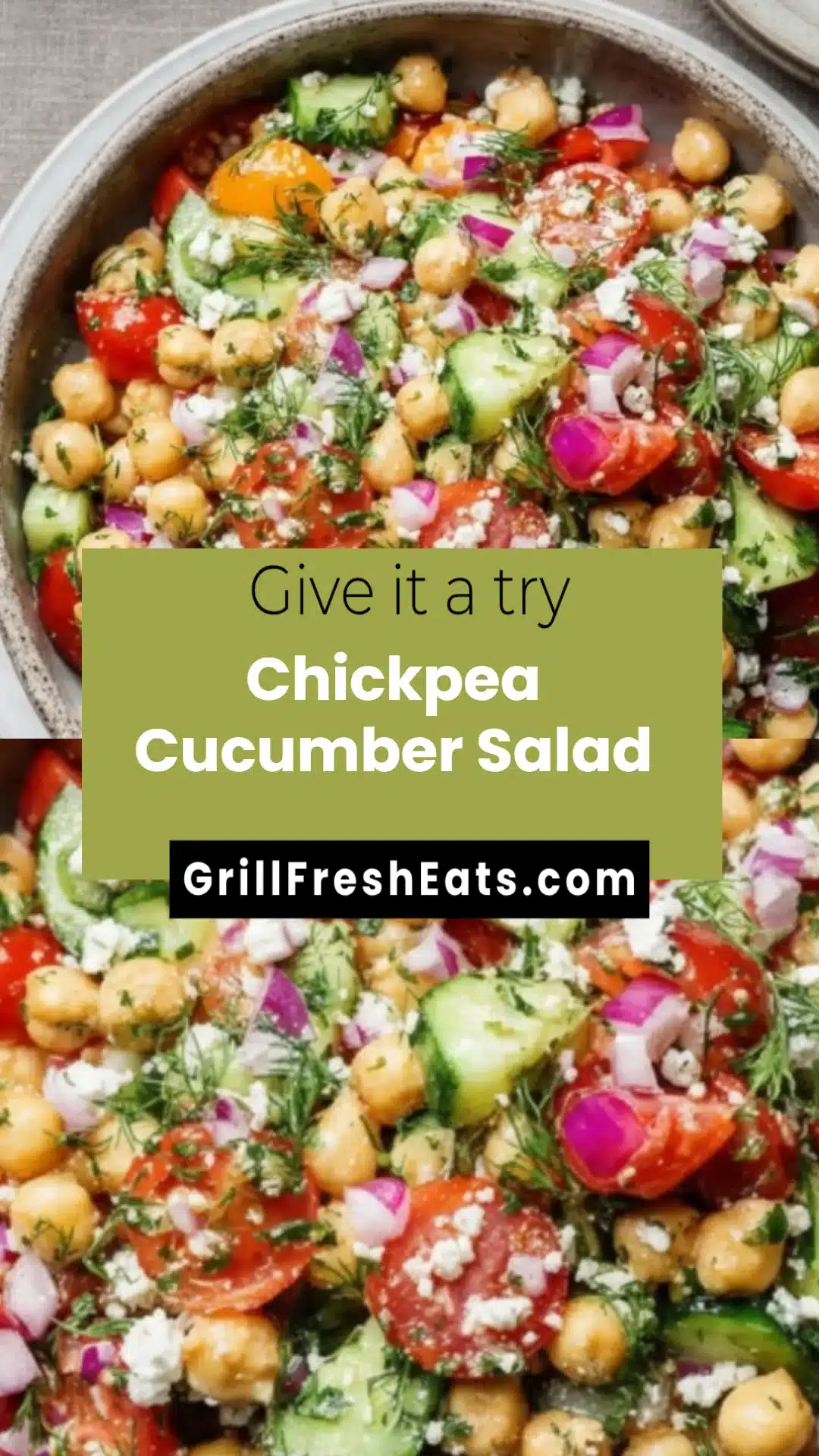 Chickpea Cucumber Salad