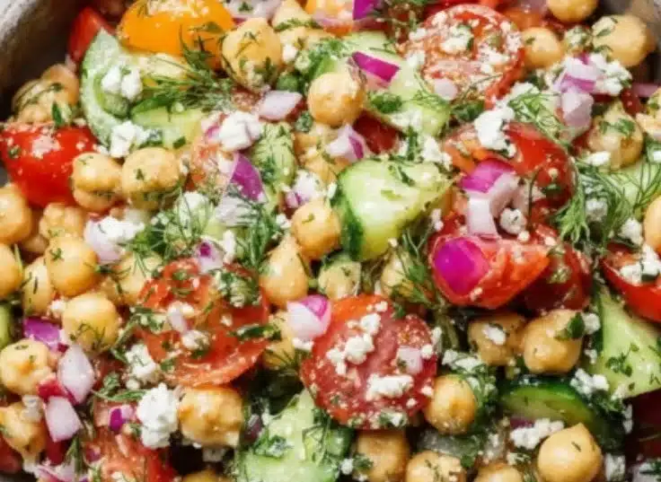 Chickpea Cucumber Salad