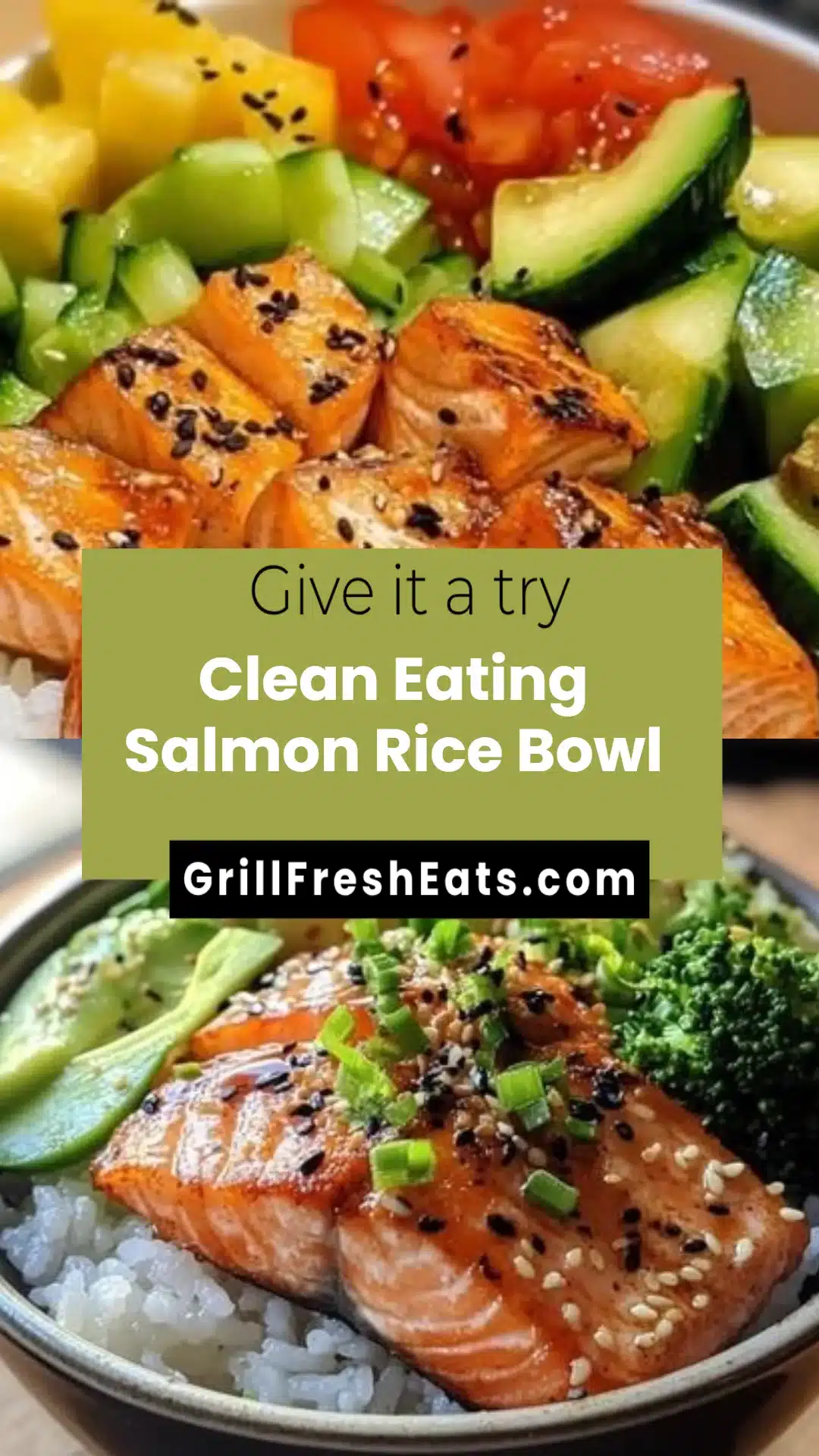 Clean Eating Salmon Rice Bowl