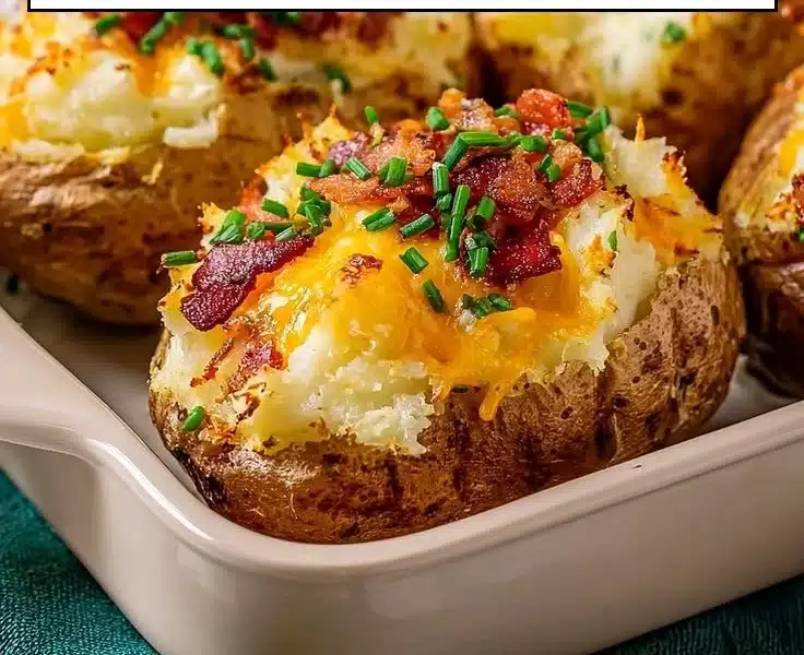 Creamy Grilled Twice Baked Potato
