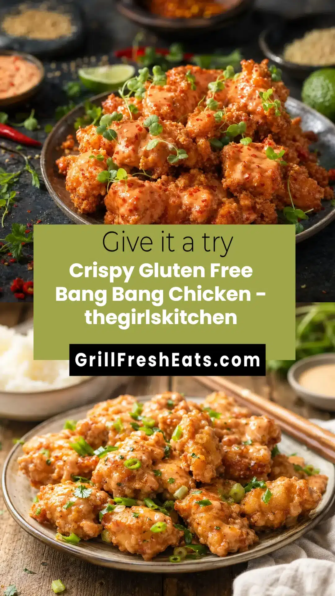 Crispy Gluten Free Bang Bang Chicken - thegirlskitchen 1 Crispy Gluten Free Bang Bang Chicken - thegirlskitchen