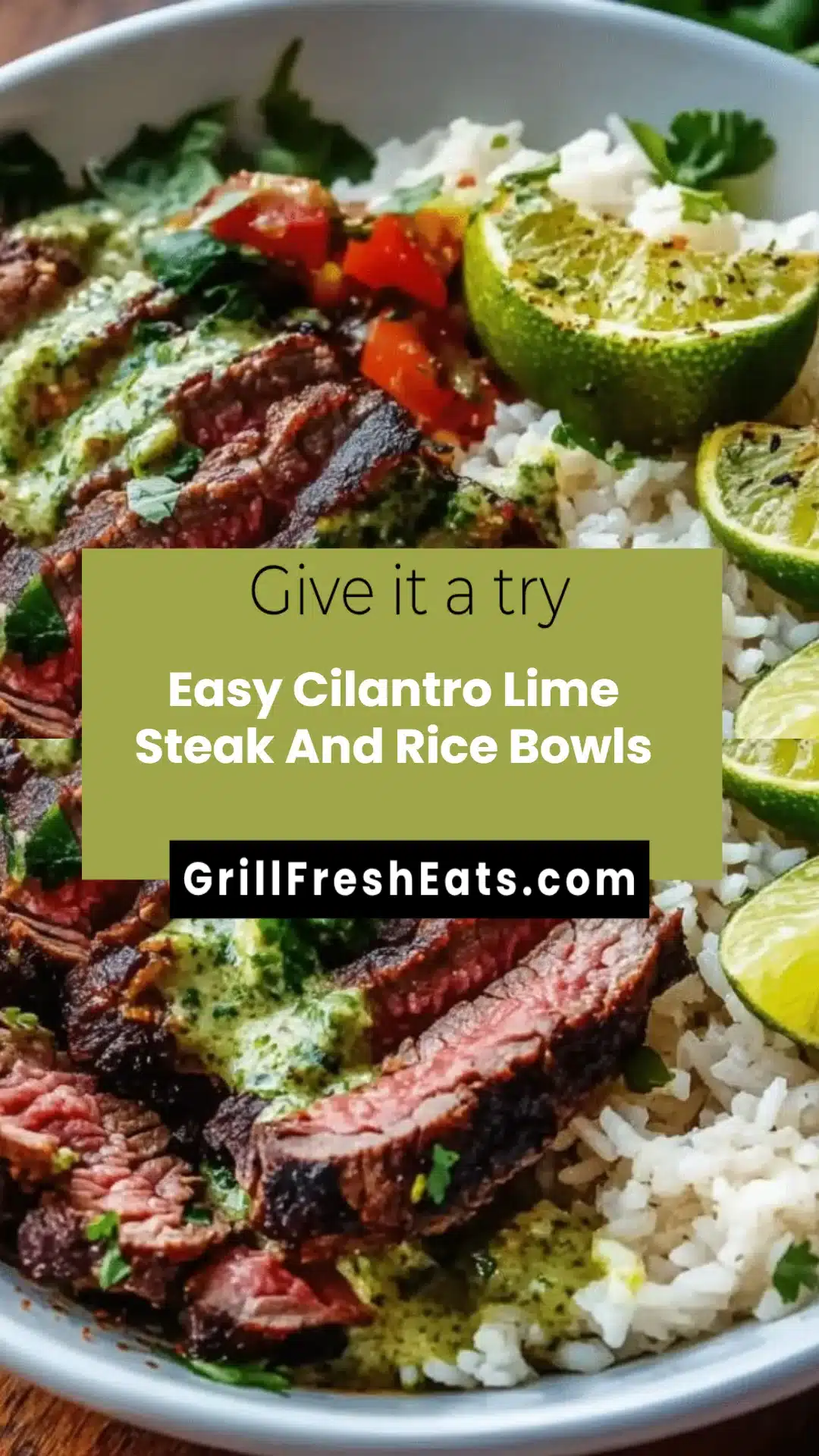 Easy Cilantro Lime Steak And Rice Bowls