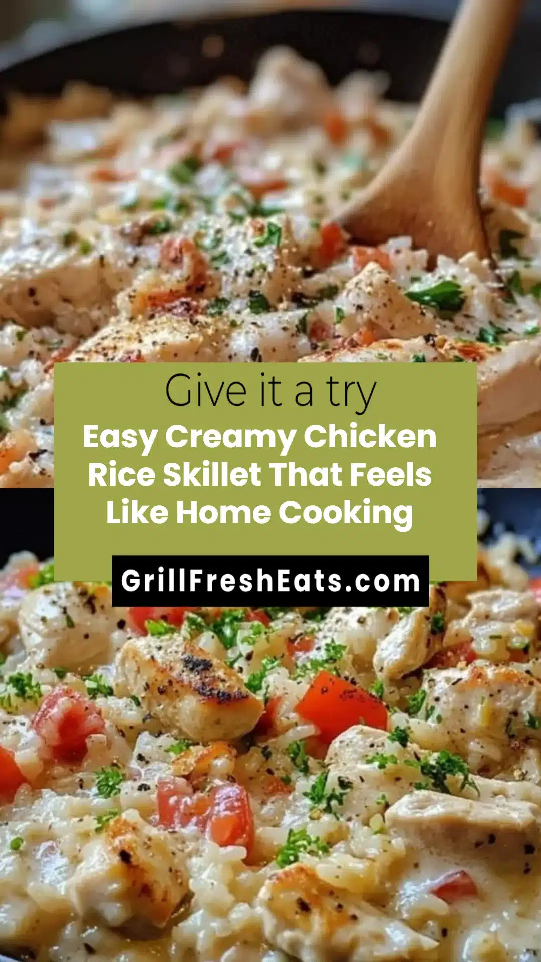 Easy Creamy Chicken Rice Skillet That Feels Like Home Cooking