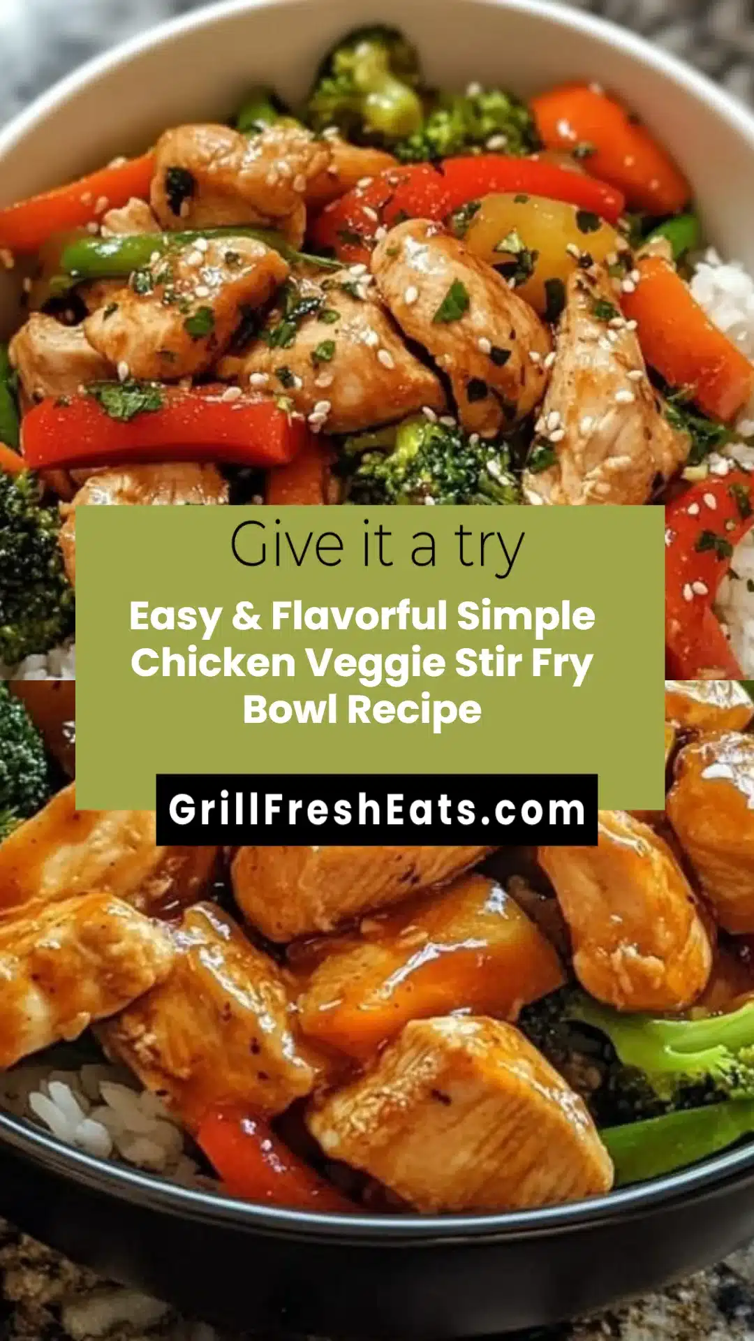 Easy & Flavorful Simple Chicken Veggie Stir Fry Bowl Recipe 1 Easy & Flavorful Simple Chicken Veggie Stir Fry Bowl Recipe