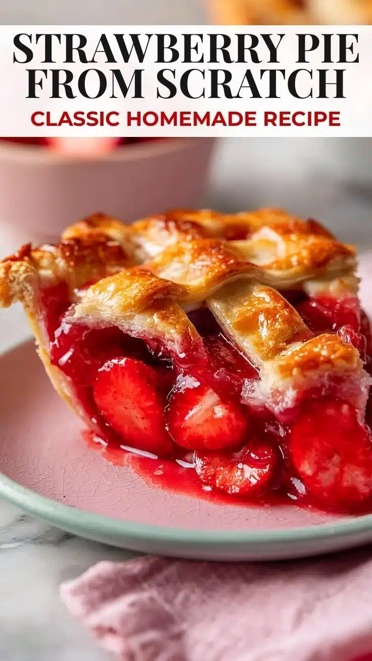 Easy Strawberry Pie From Scratch - thegirlskitchen