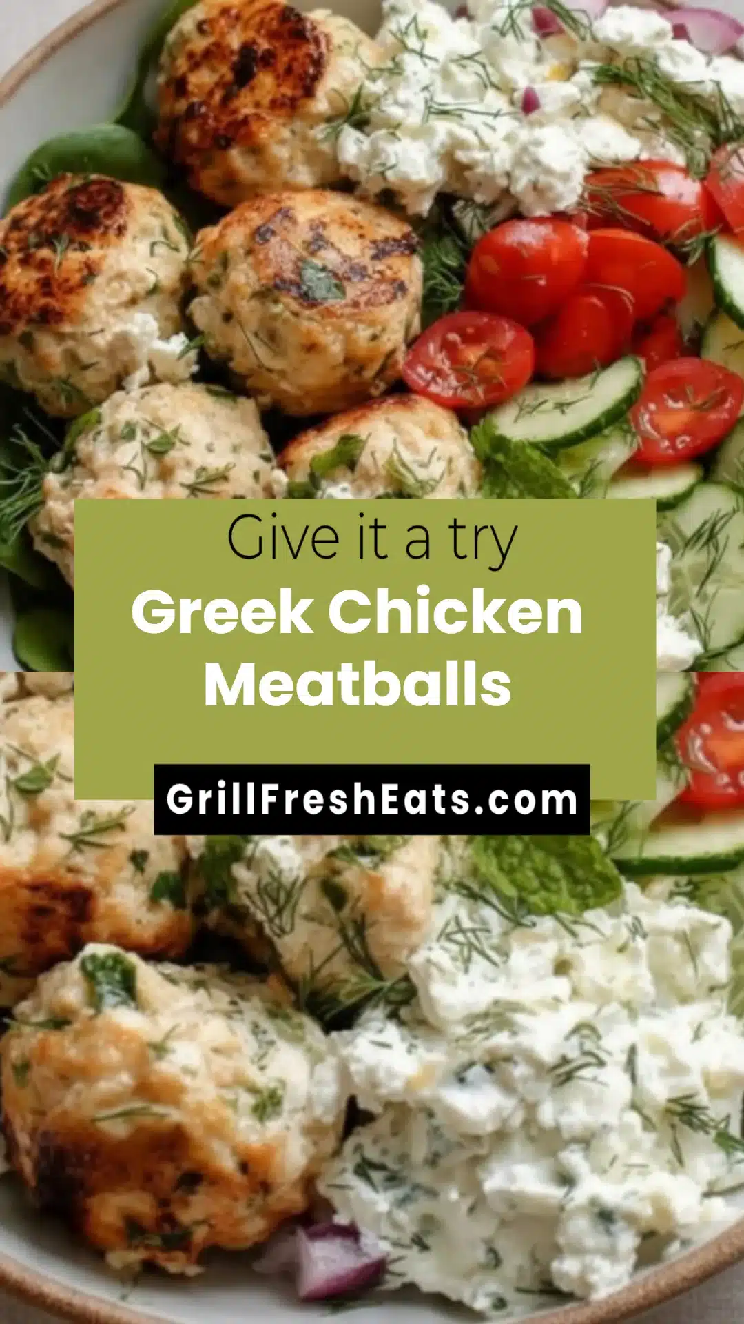 Greek Chicken Meatballs 1 Greek Chicken Meatballs