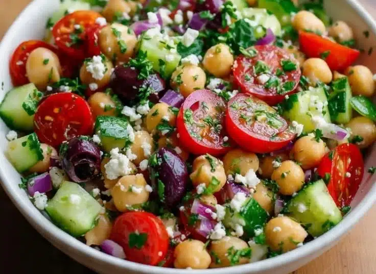 Greek Garbanzo Bean Salad