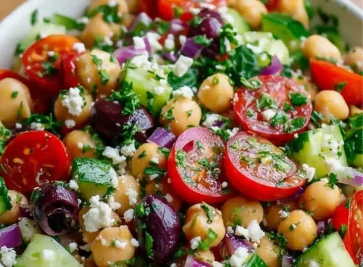 Greek Garbanzo Bean Salad