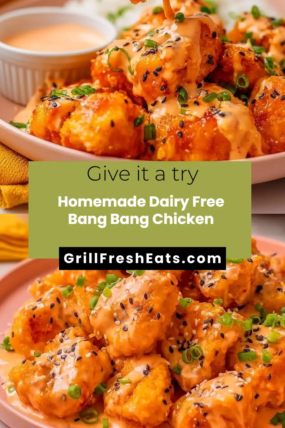 Homemade Dairy Free Bang Bang Chicken