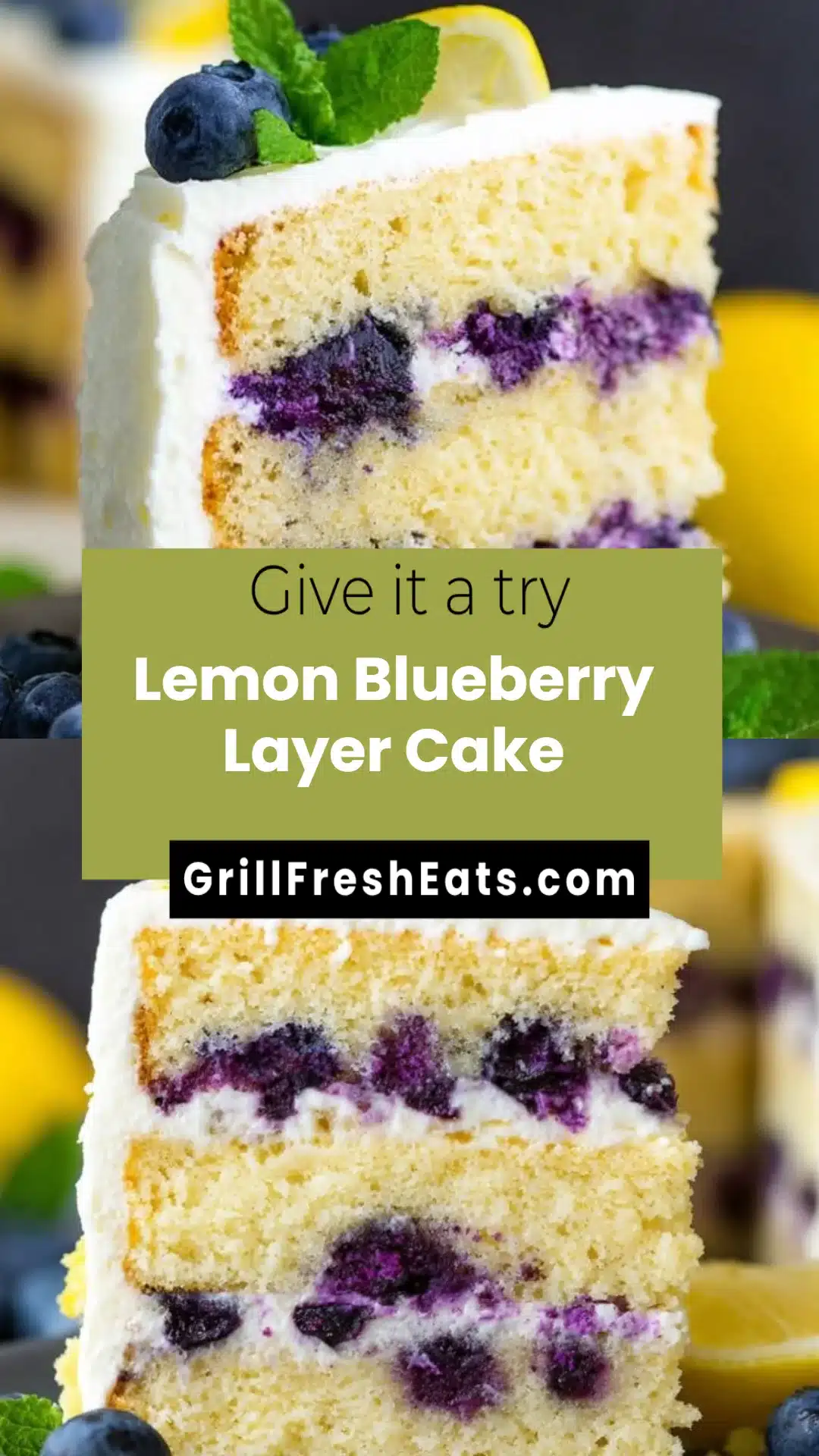 Lemon Blueberry Layer Cake