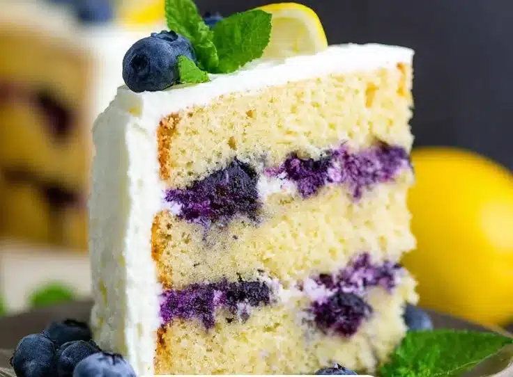 Lemon Blueberry Layer Cake