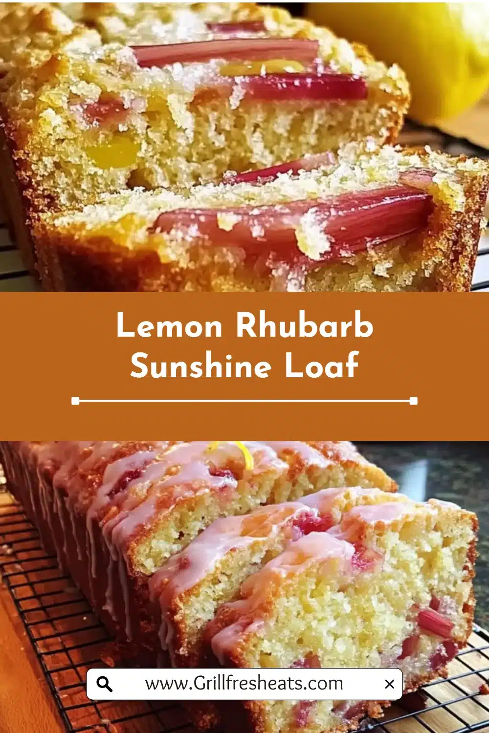 Lemon Rhubarb Sunshine Loaf