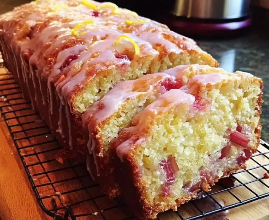 Lemon Rhubarb Sunshine Loaf