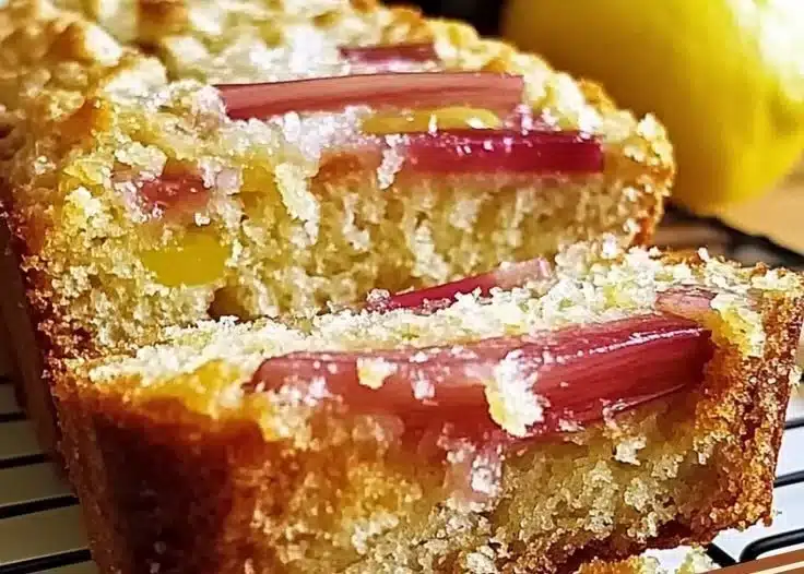 Lemon Rhubarb Sunshine Loaf