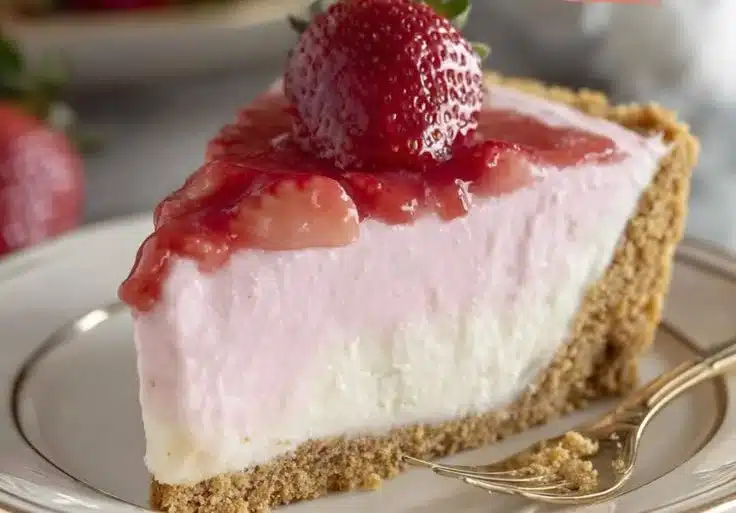 No-Bake Strawberry Cream Cheesecake
