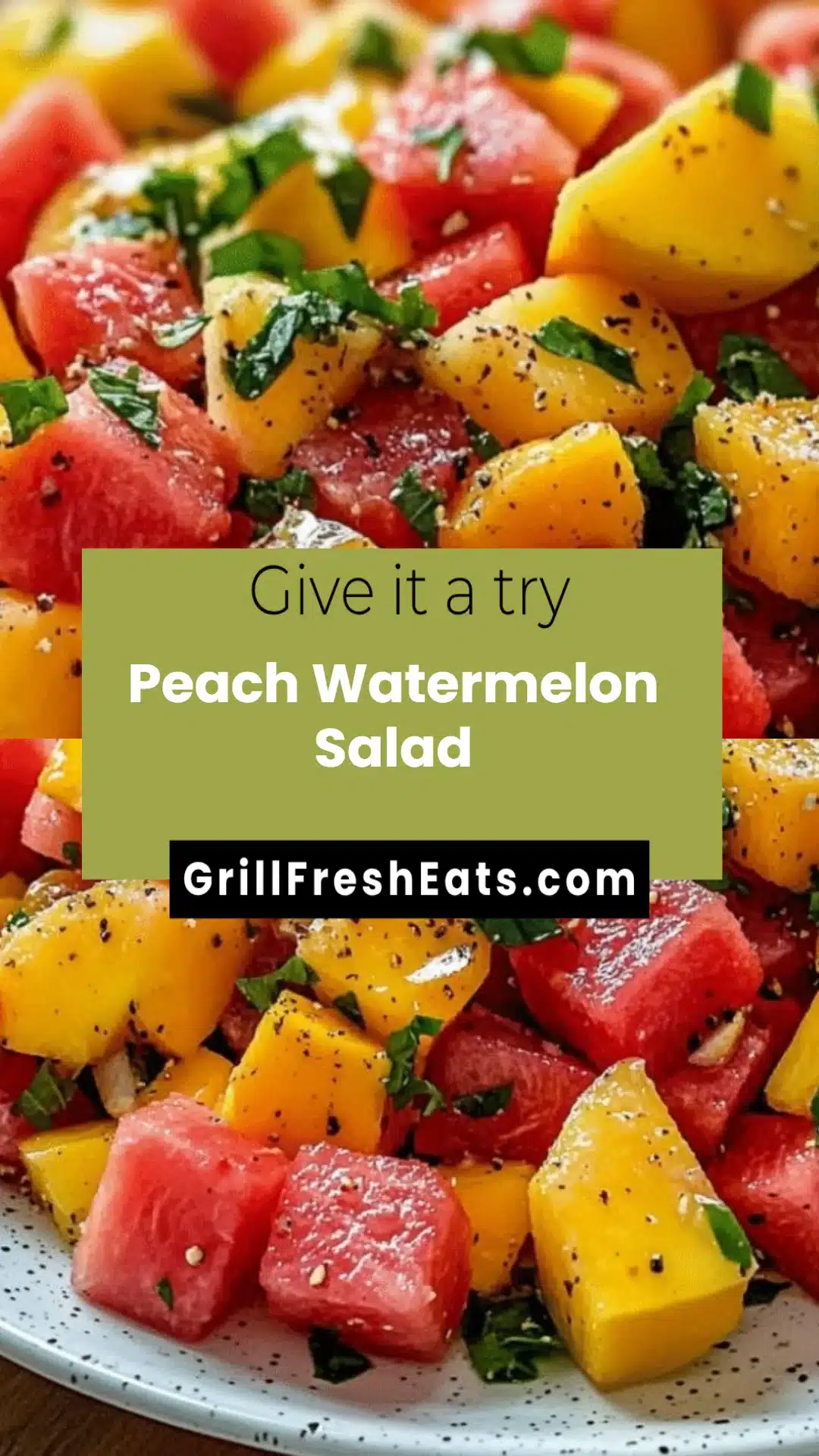 Peach Watermelon Salad