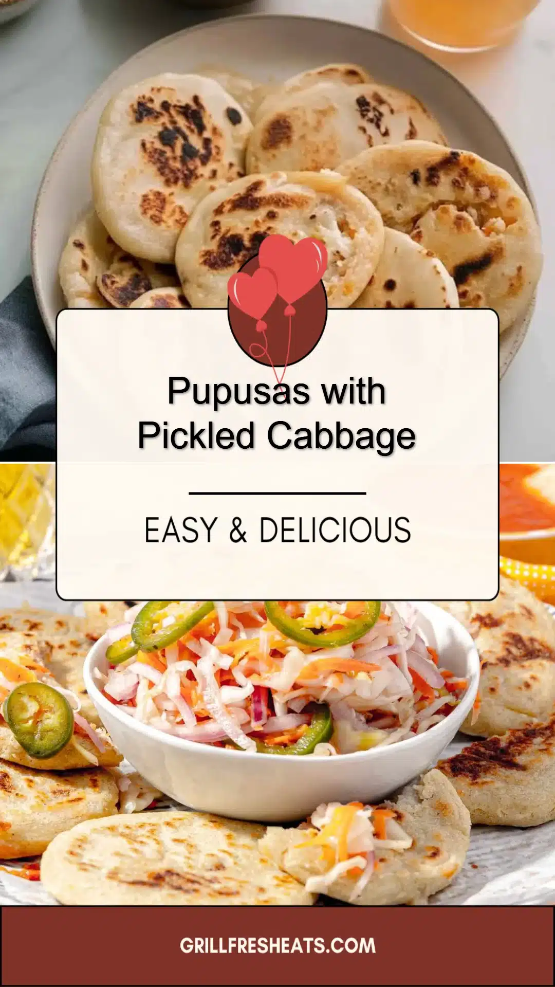 Pupusas with Pickled Cabbage