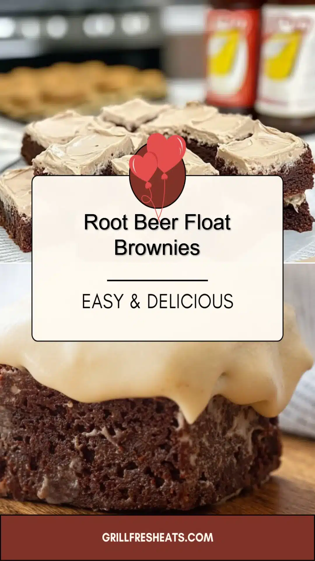Root Beer Float Brownies