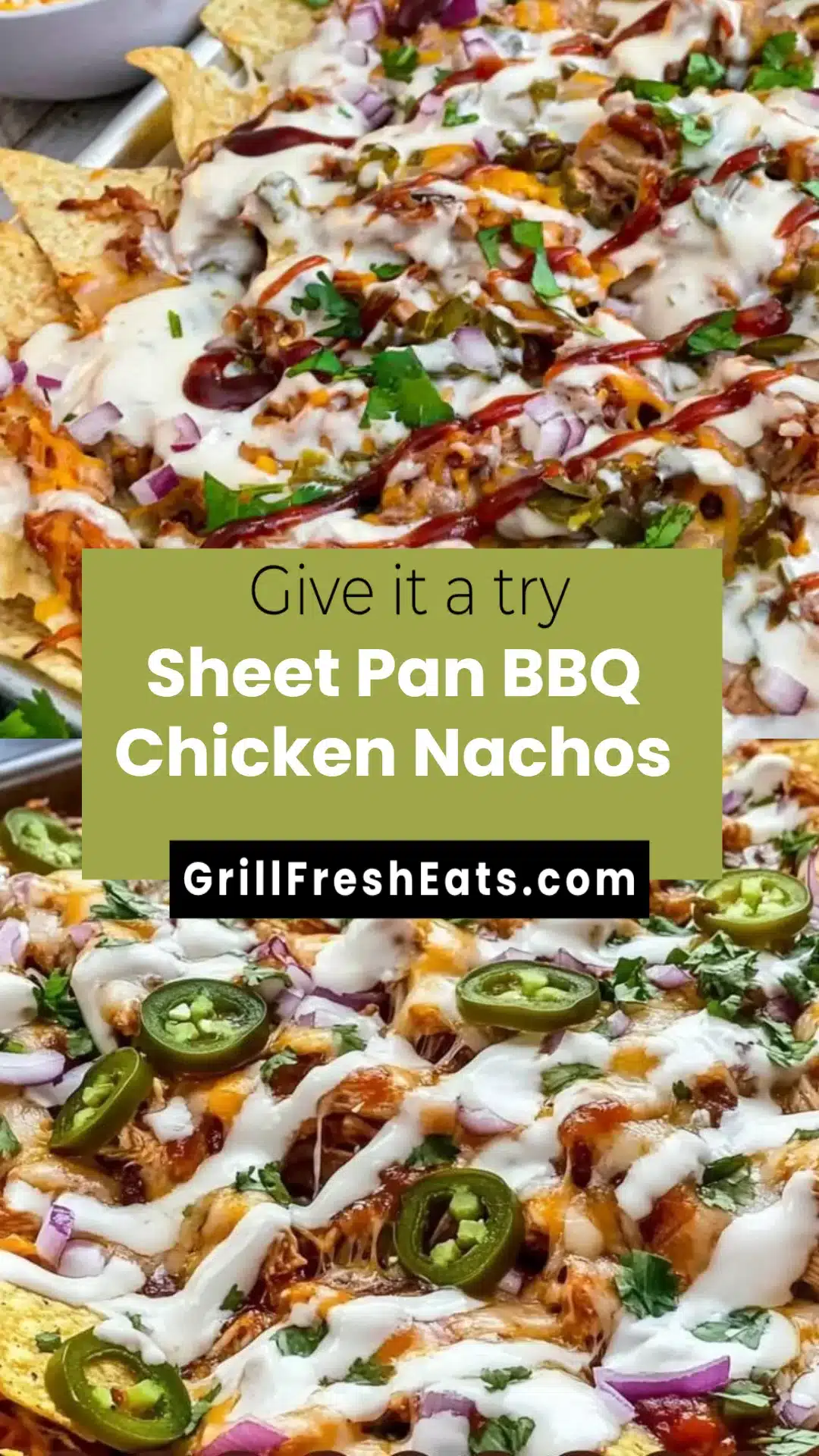 Sheet Pan BBQ Chicken Nachos