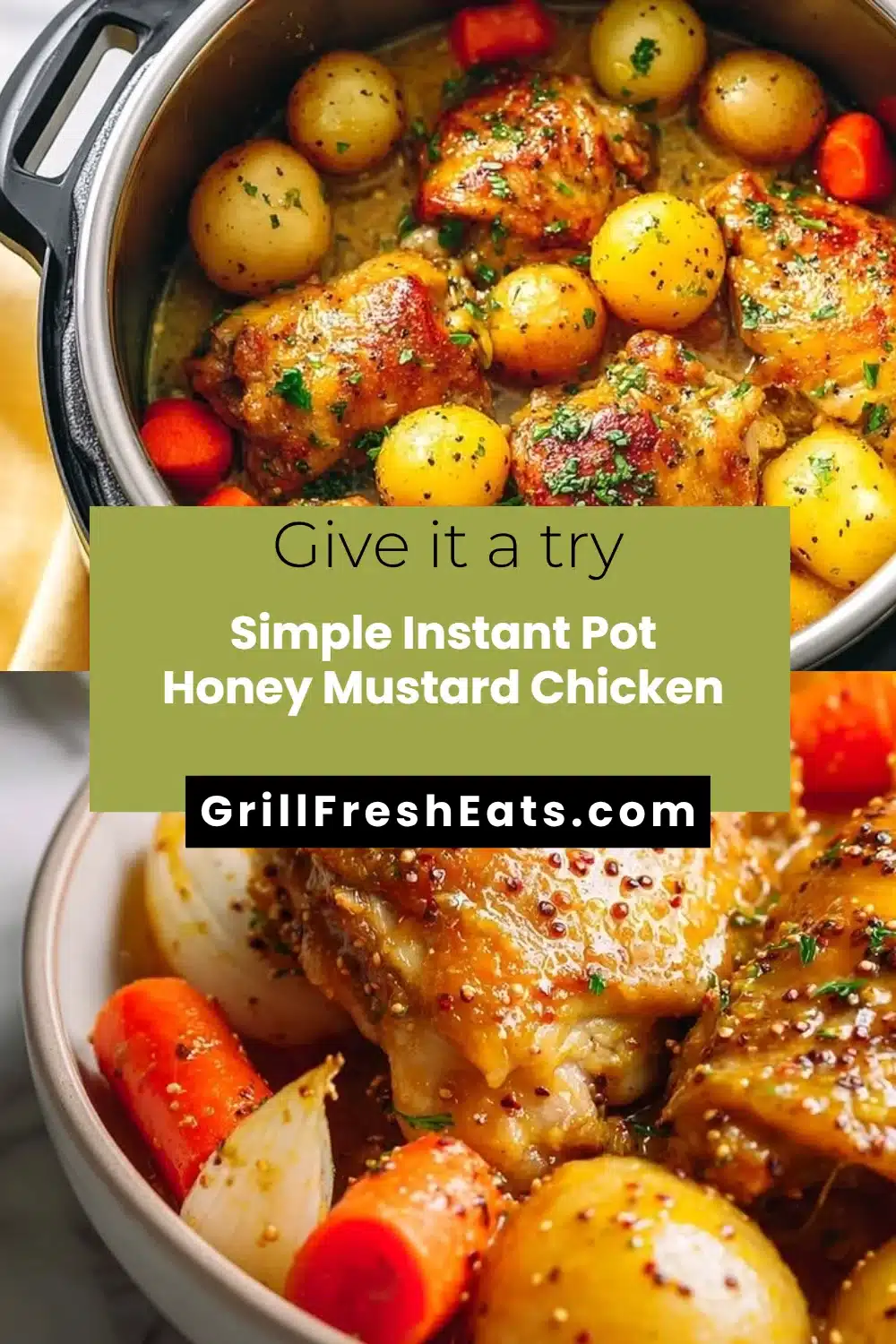 Simple Instant Pot Honey Mustard Chicken