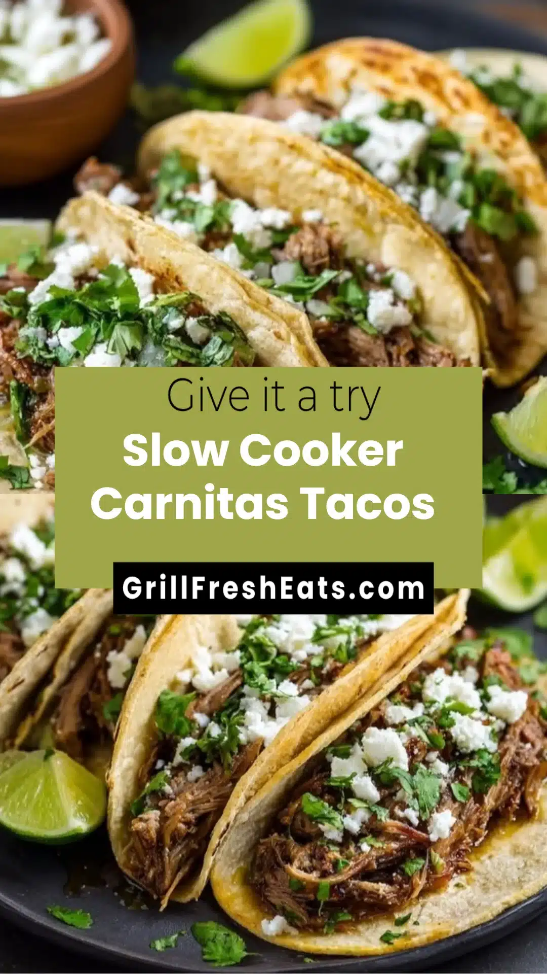 Slow Cooker Carnitas Tacos