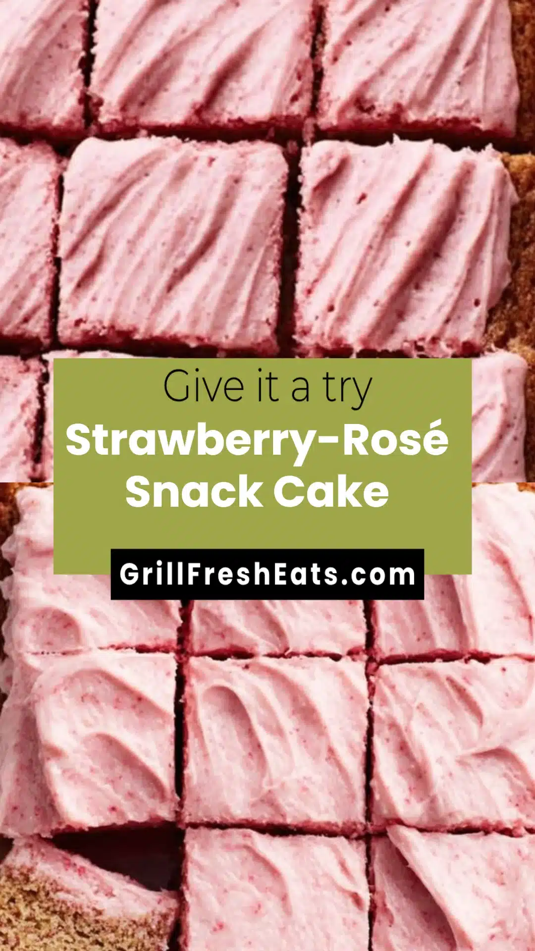 Strawberry-Rosé Snack Cake