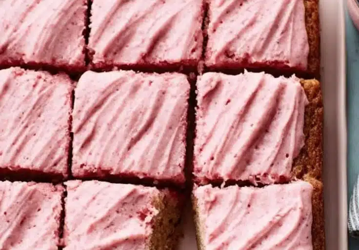 Strawberry-Rosé Snack Cake