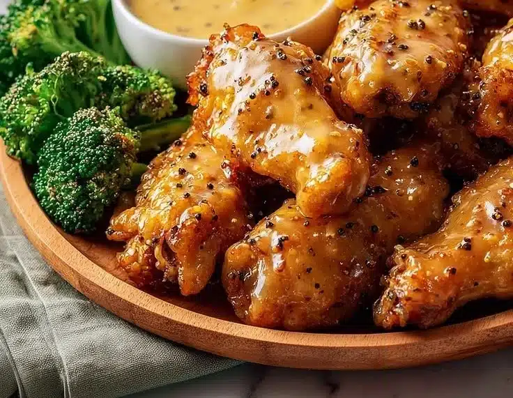 Sweet Honey Mustard Chicken Wings