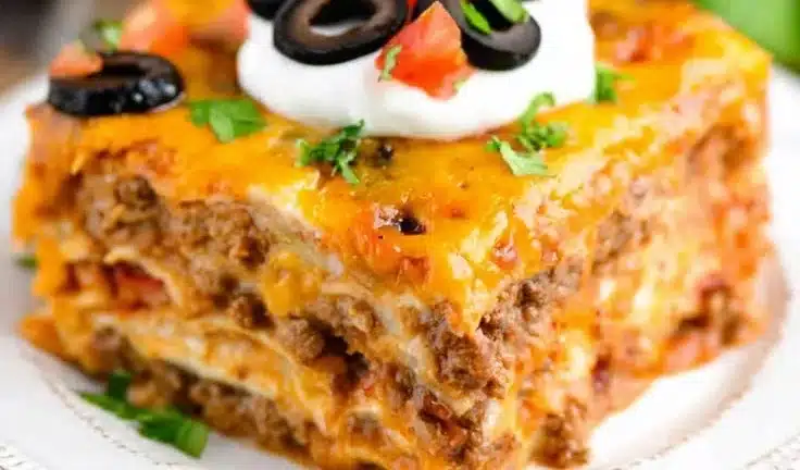 Taco Lasagna Casserole
