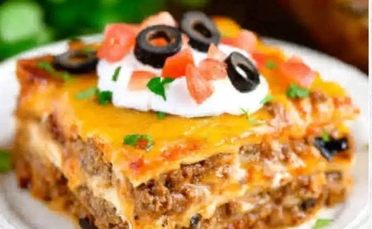 Taco Lasagna Casserole