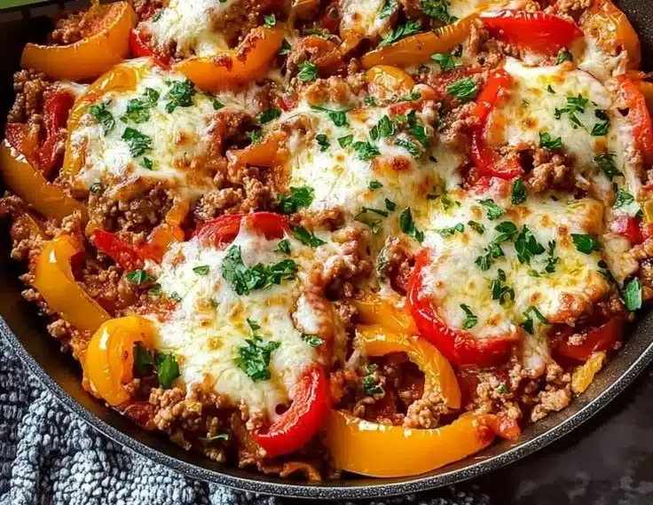 Unstuffed Pepper Skillet