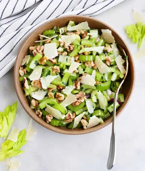 Walnut Celery Salad with Feta