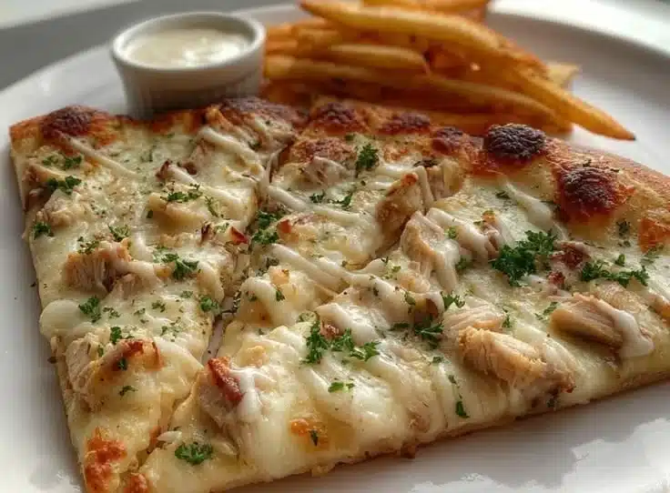 Beef Alfredo Pizza